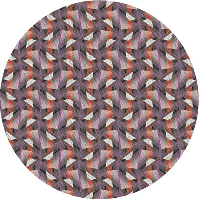 Tapis brun / orange Power Loom
