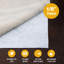 Sous-tapis antidérapant à double surface Costa (0,13 po)-541854257