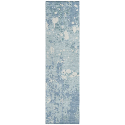 Machine Washable Indoor/Outdoor Chantille ACN2679 Abstract Rug