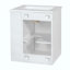 Armoire de salle de bain murale avec armoire latérale, armoire de salle de bain avec porte à fermeture douce, meuble-lavabo moderne avec lavabo