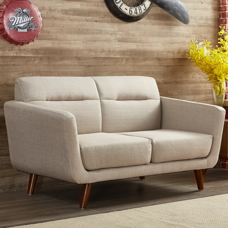 Upholstered 51.2'' Loveseat, Beige