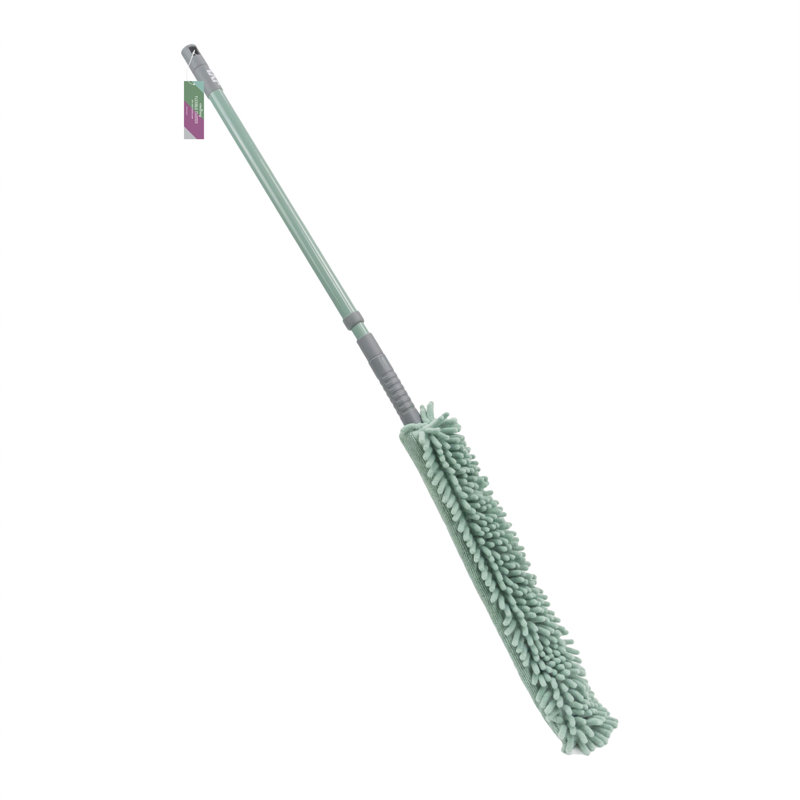 JVL Extendable Flexible Dusting Brush, Green