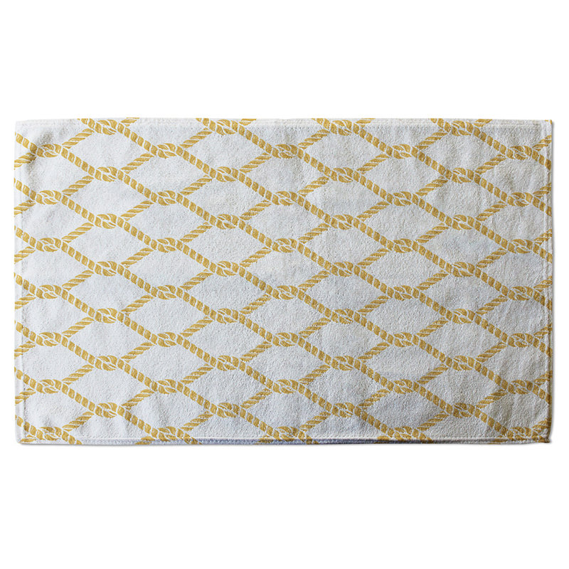 Nevlin Polyester Shower Curtain Set, Gold