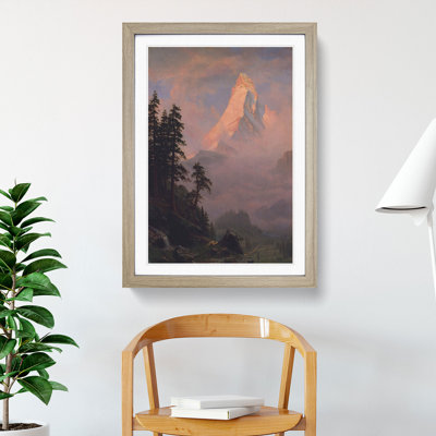 Sunrise on the Matterhorn by Albert Bierstadt - Picture Frame Painting