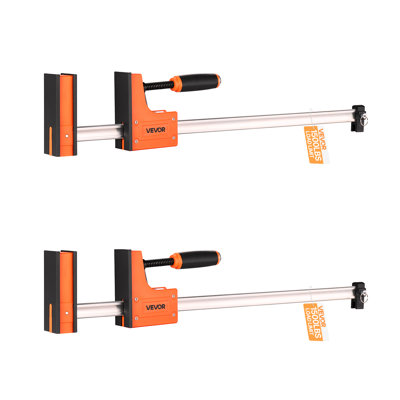 Pinces à barre pour le travail du bois, ensemble de pinces parallèles de 30 pouces, pince en F avec limite de charge de 1500 lb, pression uniforme, plastique haute résistance et acier au carbone, pour le travail du bois, travail du métal, orange