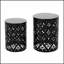 Ensemble de tables d'appoint modernes en métal avec un design élégant et une fabrication durable en fer thermolaqué pour une utilisation polyvalente-634580547