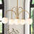 Bradrick 6 - Light Modern White Glass Globe Chandelier