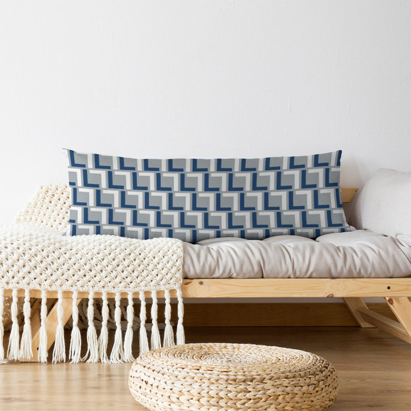 Coussin de soutien moyen en polyester / polyester Indianapolis Football Luxury, Gris / bleu bolide / blanc, polyester