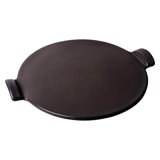 Emile Henry 14.5" Round Smooth Ceramic BBQ Pizza Stone Bakeware, Burgundy Red