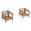 Fauteuil d'extérieur en bois d'acacia
