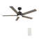 Sreeja Smart 5 - Blade LED Ceiling Fan with Remote Control Light Kit, Downrod