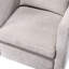 Chaise pivotante revêtue de tissu d'ameublement, capacité de 360 degrés, siège à ressorts ensachés, dossier et siège réversibles, couleur beige, dossier de siège de 31 po de profondeur, largeur principale de 31,5 po-848001426