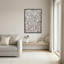 Art mural sur toile mosaïque blanche nacre blanche-1575154557