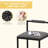 Counter Barstools Low Back Metal Island Stools (Set of 6)-1307784120