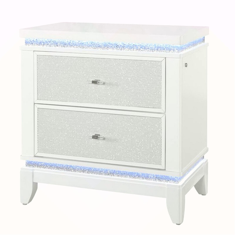Table de chevet blanche