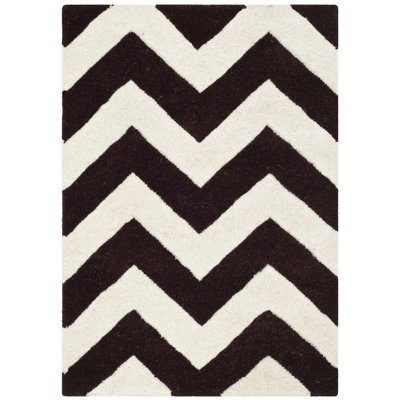 Teresita Hand Tufted Wool Chevron Rug
