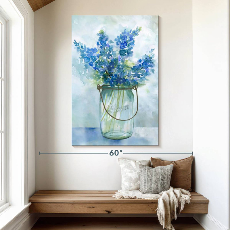 Harnek Bluebonnets II, 51" H x 34" W