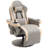 Faux Leather Swivel Recliner