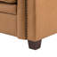 Canapé à accoudoirs carrés en cuir véritable 77,2 po Ansela-82749509