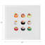 Serviettes de table en satin de coton sushi go