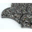 Carreau de mosaïque gris anthracite en coquille de poisson nacre 5,28 "x 5,64"