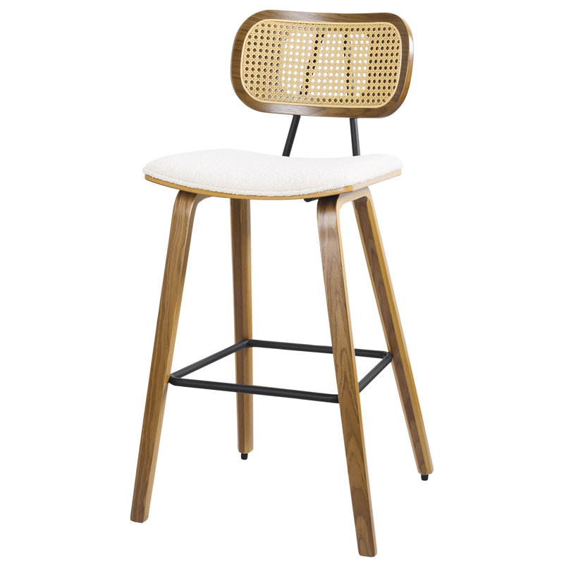 Aunjel 27'' Boucle Upholstered Counter & Bar Stool