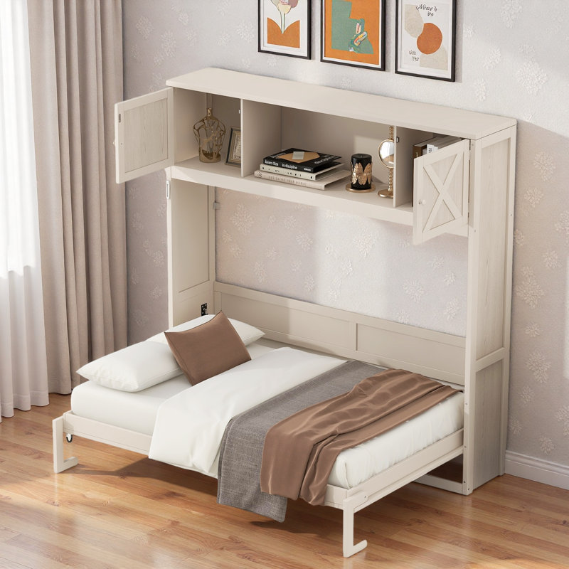 Lit escamotable avec armoires de rangement