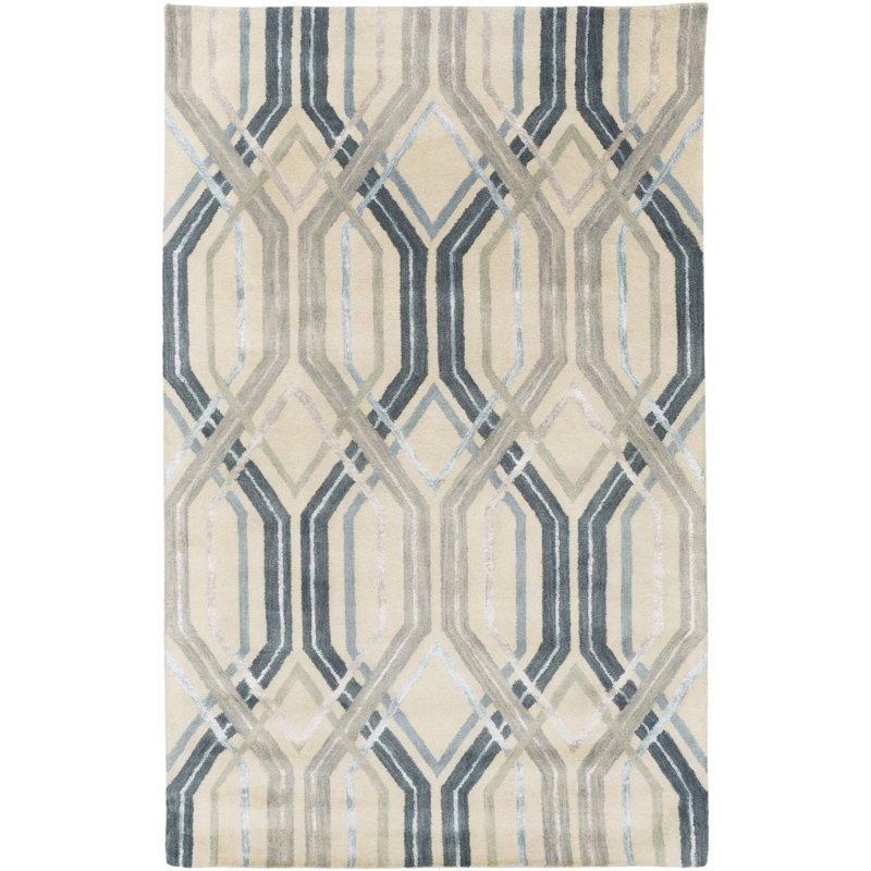 Geometric Indoor Rug, Rectangle 2' x 3'