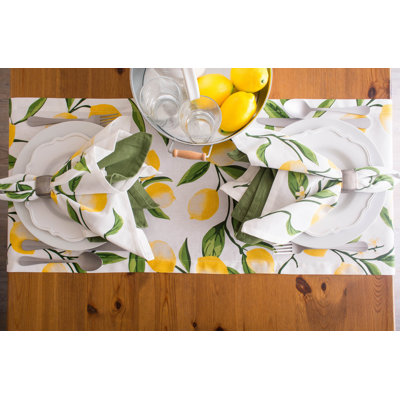 Hyde Lemon Bliss Print Table Runner