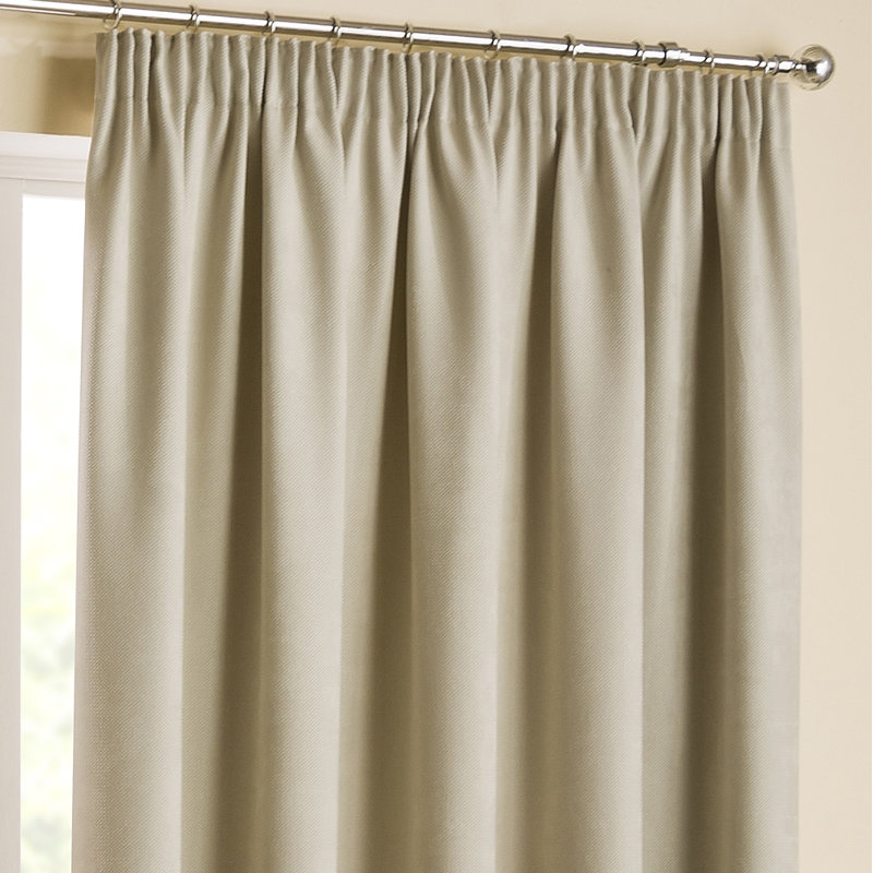 Diljeet Room Darkening Curtains, 229 W x 183 D cm, Natural