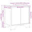 Sink Cabinet With Door 60 X 35 X 60 Cm Engineered Wood-1886632089