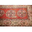 Tapis de couloir traditionnel rouge géométrique 4 x 13