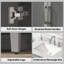 Meuble-lavabo autoportant transitionnel gris 30 po Piano avec comptoir en quartz et lavabo simple