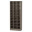 Armoire de rangement pour chaussures en bois gris à 25 niveaux de 25,6 pouces, étagère à chaussures moderne en bois à 30 compartiments-946197808