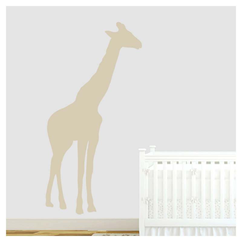 Adhésif décoratif girafe, Beige