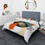 Composition minimaliste à pois noirs - ensemble de housse de couette moderne - microfibre de polyester-66399346