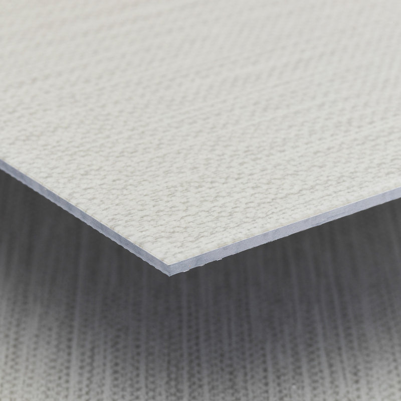GlueCore Fab 28mil x 12" W x 24" L Adhesive Vinyl Tile Flooring, Platinum Knit