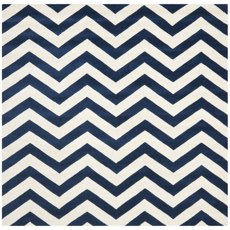 Teresita Hand Tufted Wool Chevron Rug