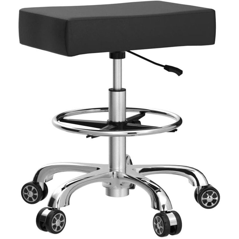 Adjustable Rolling And Rotating Stool