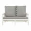 Causeuse d'extérieur avec coussin et jardin