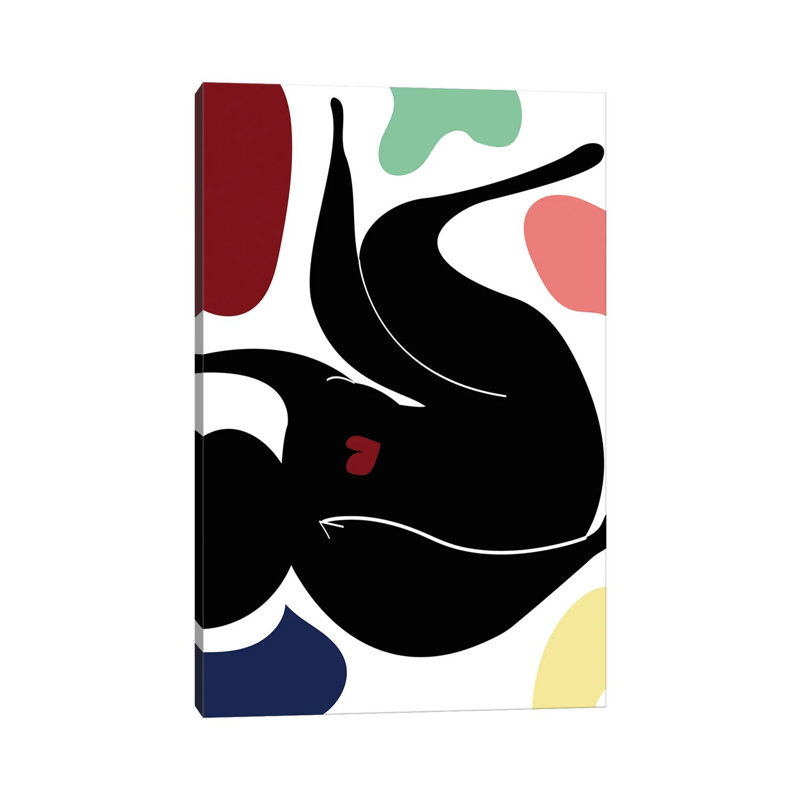Le centre du cœur-impression d’art graphique, Pas de tapis, Toile tendue, H 12 po x l 8 po x P 0,75 po