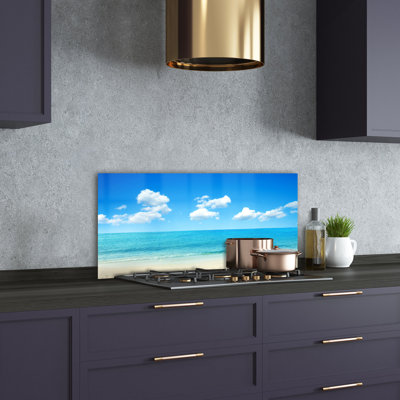 50cm W x 100cm L Glass Peel and Stick Panel
