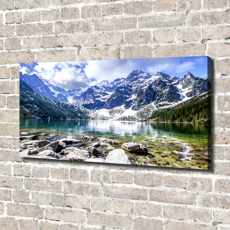 Sea Eye Of The Tatra Mountains - No Frame Print on Canvas
