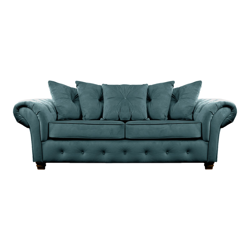 Lila 2 Seater Velvet Sofa, Petrol