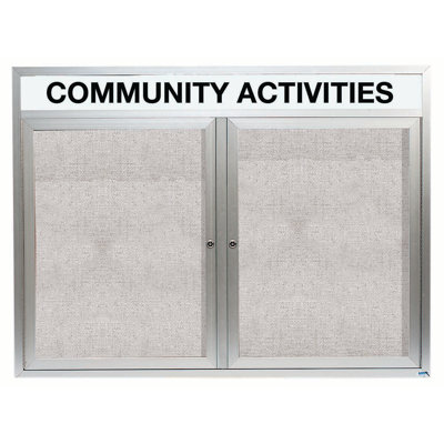 AARCO No Vinyl Wall Metal Bulletin Board