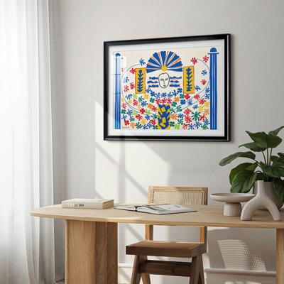 Large Decoration with Masks -Henri Matisse-Framed Gallery Wrapped Canvas-1953