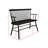 Style Black Wood Arm Rest Bench With Spindle Back Decor Wooden Chair-8581511