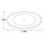 1700mm x 790mm Soaking Acrylic Bathtub