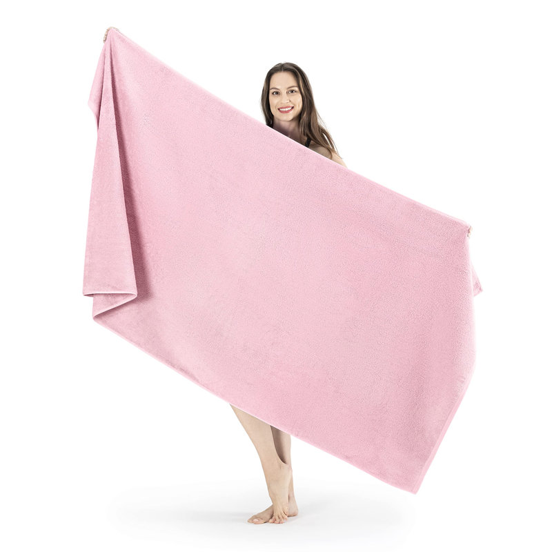 Midweight Bath Sheet, Pink
