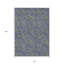 Tapis intérieur lavable à motif floral bleu marine et gris HomeRoots 10 pi x 14 pi